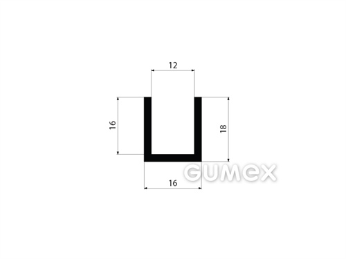 GUMMIPROFILE U-FORM - EPDM